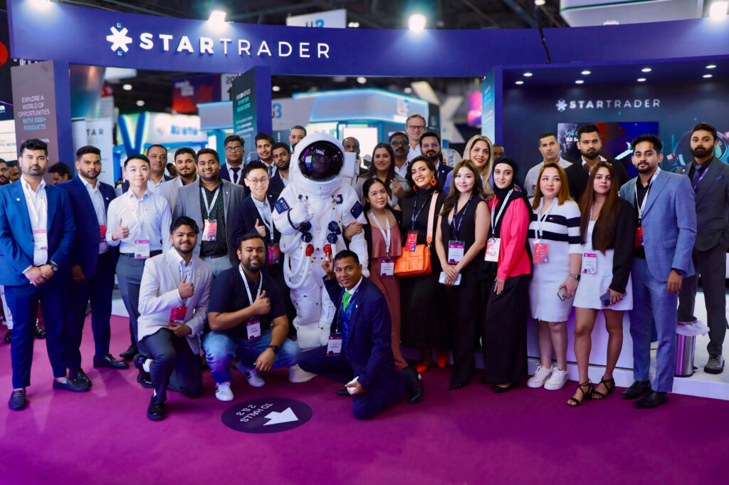 STARTRADER Team with Spacey at Forex Expo Dubai 2024